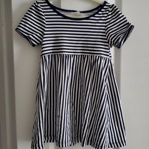 H&M toddler navy white striped dress